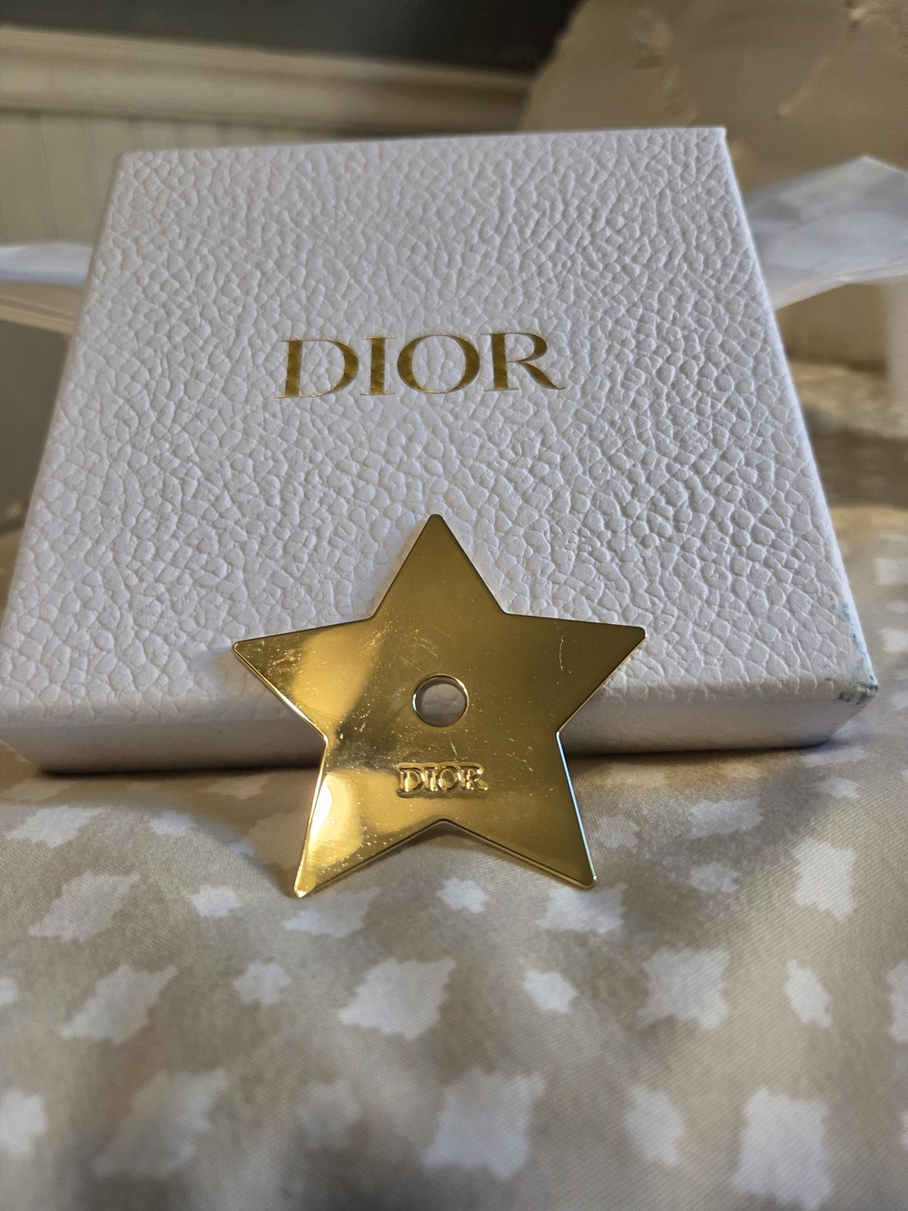 DIOR Gold Star Decorative Accent
